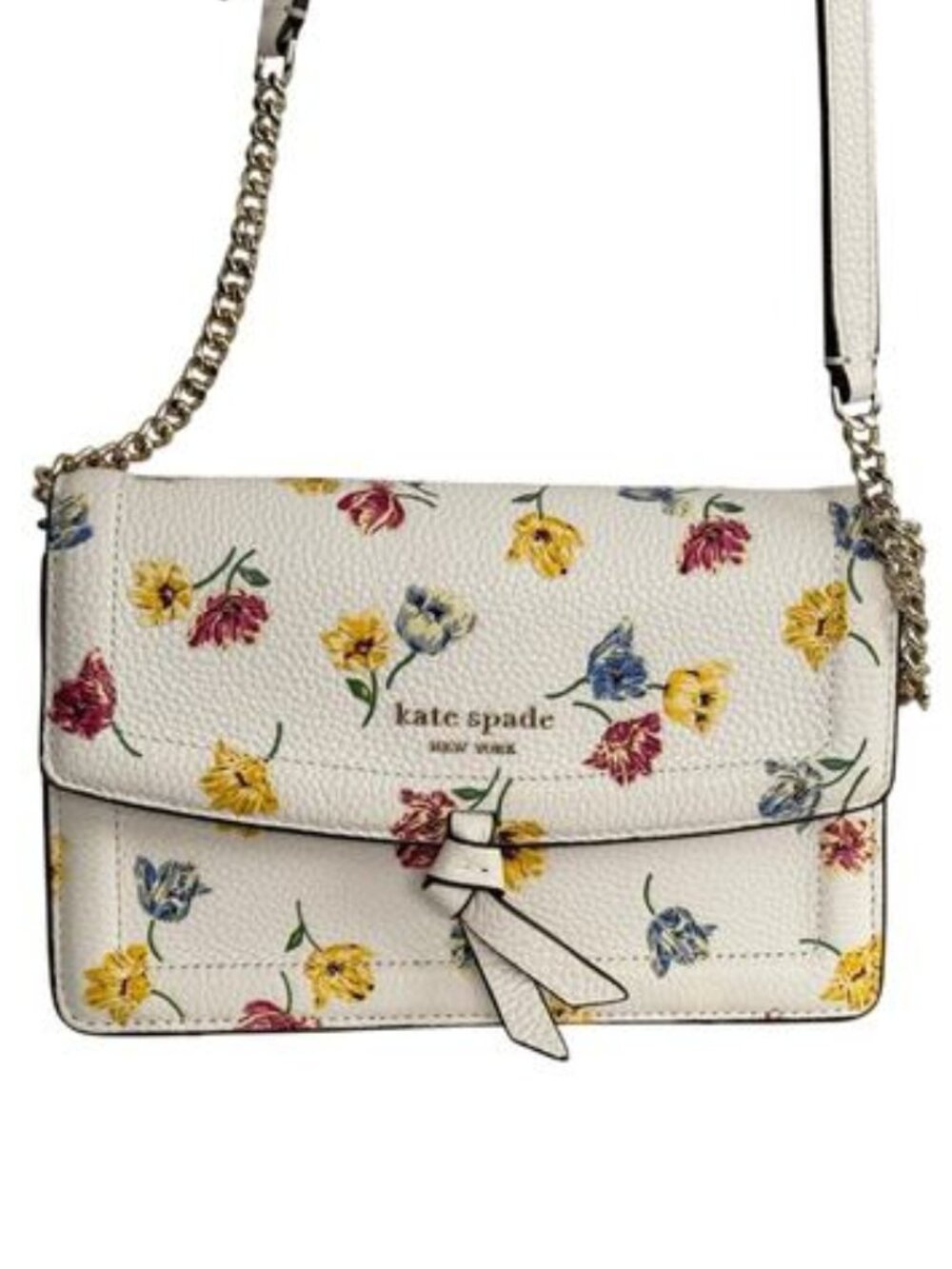 KATE SPADE Knott Tulip Toss Floral Flap Crossbody